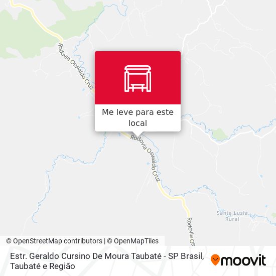 Estr. Geraldo Cursino De Moura Taubaté - SP Brasil mapa