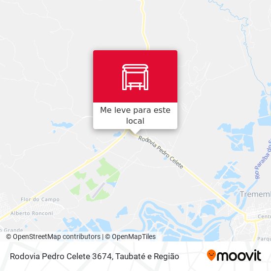 Rodovia Pedro Celete 3674 mapa