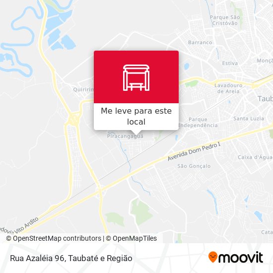 Rua Azaléia 96 mapa