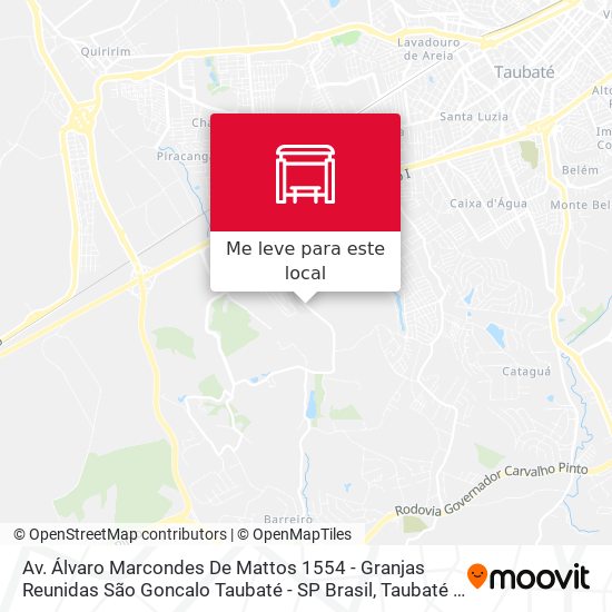 Av. Álvaro Marcondes De Mattos 1554 - Granjas Reunidas São Goncalo Taubaté - SP Brasil mapa