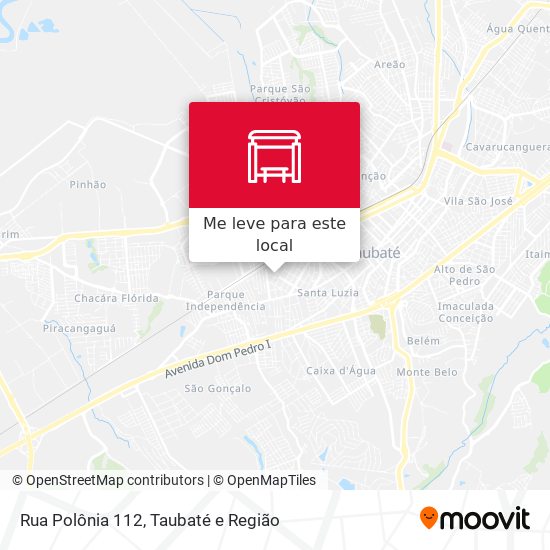 Rua Polônia 112 mapa