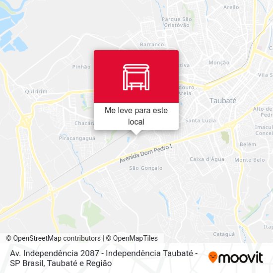 Av. Independência 2087 - Independência Taubaté - SP Brasil mapa
