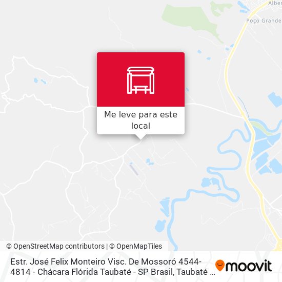Estr. José Felix Monteiro Visc. De Mossoró 4544-4814 - Chácara Flórida Taubaté - SP Brasil mapa