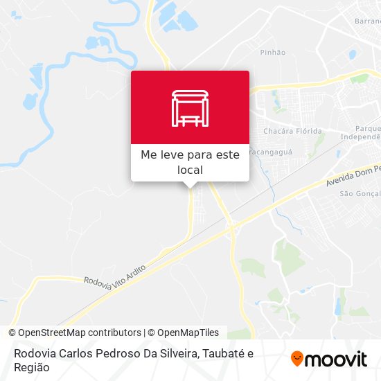 Rodovia Carlos Pedroso Da Silveira mapa