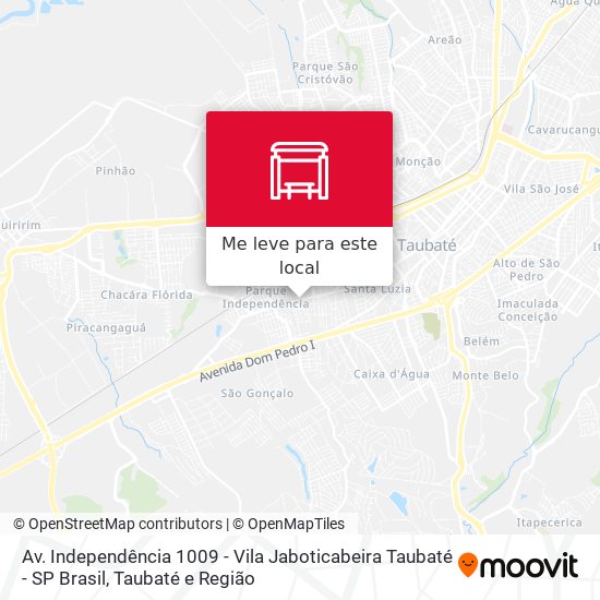 Av. Independência 1009 - Vila Jaboticabeira Taubaté - SP Brasil mapa