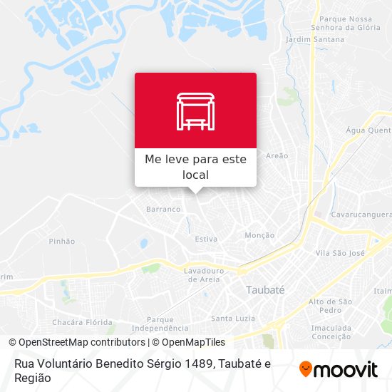 Rua Voluntário Benedito Sérgio 1489 mapa