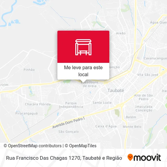 Rua Francisco Das Chagas 1270 mapa