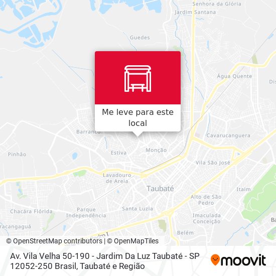 Av. Vila Velha 50-190 - Jardim Da Luz Taubaté - SP 12052-250 Brasil mapa