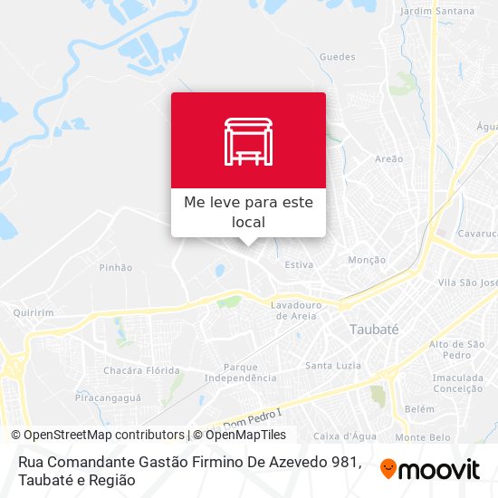 Rua Comandante Gastão Firmino De Azevedo 981 mapa