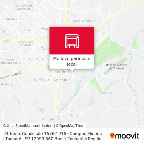 R. Imac. Conceição 1676-1916 - Campos Elíseos Taubaté - SP 12090-360 Brasil mapa
