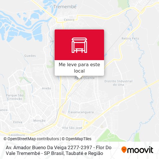 Av. Amador Bueno Da Veiga 2277-2397 - Flor Do Vale Tremembé - SP Brasil mapa