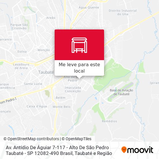 Av. Antídio De Águiar 7-117 - Alto De São Pedro Taubaté - SP 12082-490 Brasil mapa