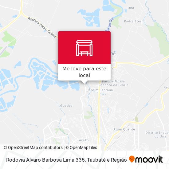 Rodovia Álvaro Barbosa Lima 335 mapa