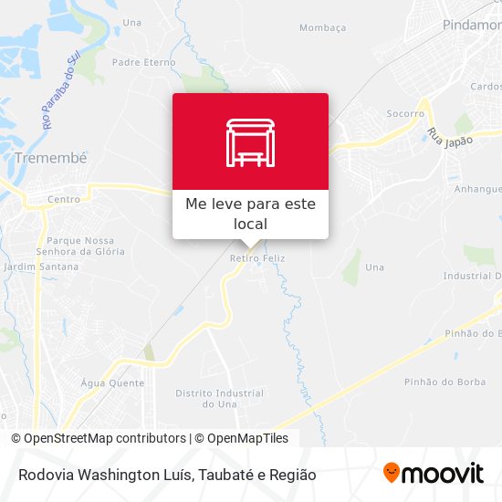Rodovia Washington Luís mapa
