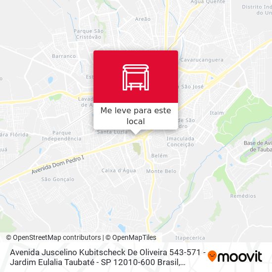 Avenida Juscelino Kubitscheck De Oliveira 543-571 - Jardim Eulalia Taubaté - SP 12010-600 Brasil mapa
