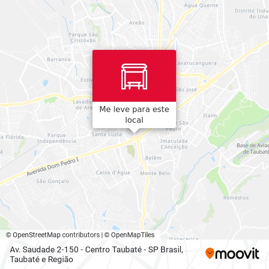 Av. Saudade 2-150 - Centro Taubaté - SP Brasil mapa