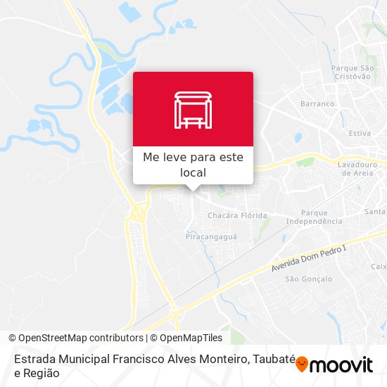 Estrada Municipal Francisco Alves Monteiro mapa