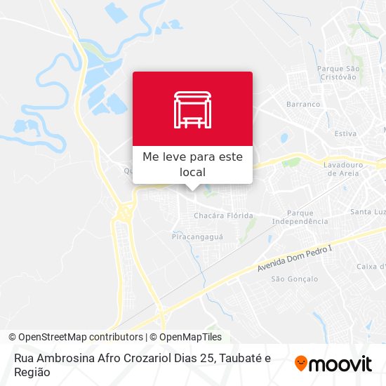 Rua Ambrosina Afro Crozariol Dias 25 mapa