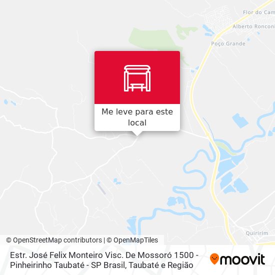Estr. José Felix Monteiro Visc. De Mossoró 1500 - Pinheirinho Taubaté - SP Brasil mapa