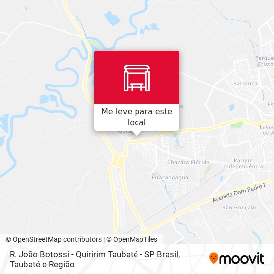 R. João Botossi - Quiririm Taubaté - SP Brasil mapa