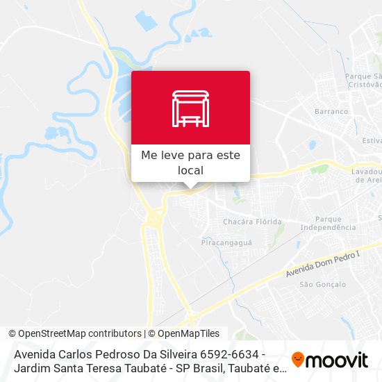 Avenida Carlos Pedroso Da Silveira 6592-6634 - Jardim Santa Teresa Taubaté - SP Brasil mapa