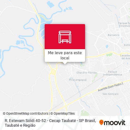 R. Estevam Sóldi 40-52 - Cecap Taubaté - SP Brasil mapa