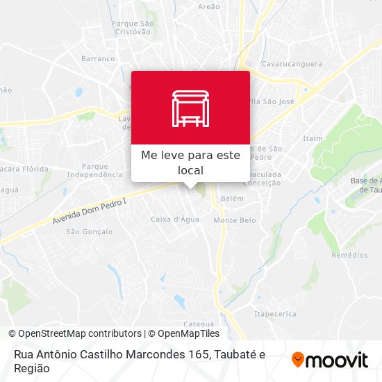 Rua Antônio Castilho Marcondes 165 mapa