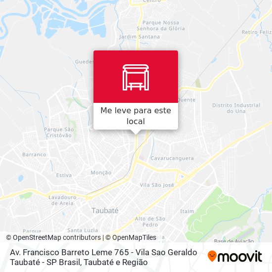 Av. Francisco Barreto Leme 765 - Vila Sao Geraldo Taubaté - SP Brasil mapa