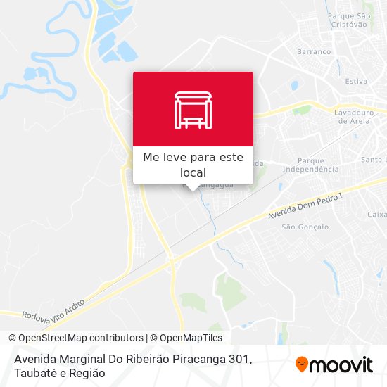 Avenida Marginal Do Ribeirão Piracanga 301 mapa