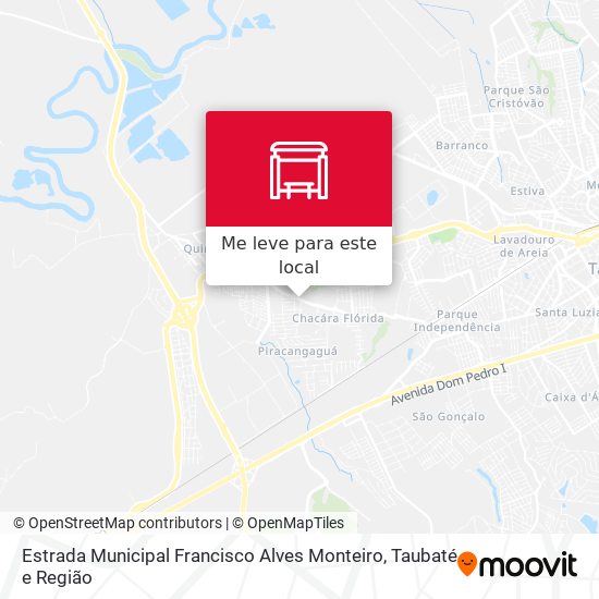 Estrada Municipal Francisco Alves Monteiro mapa