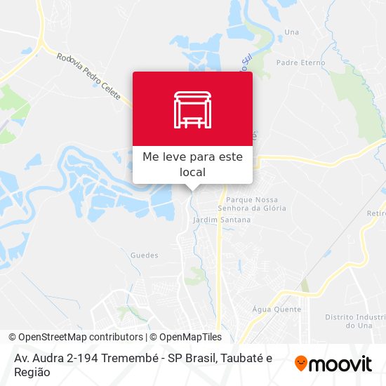 Av. Audra 2-194 Tremembé - SP Brasil mapa