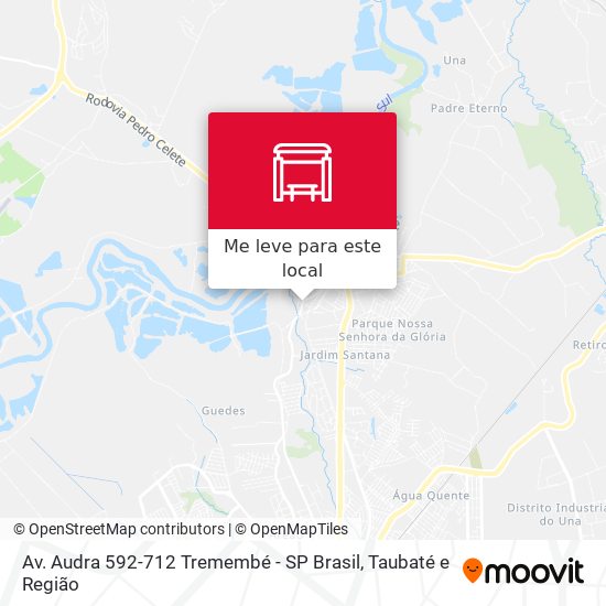 Av. Audra 592-712 Tremembé - SP Brasil mapa