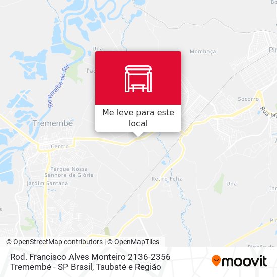 Rod. Francisco Alves Monteiro 2136-2356 Tremembé - SP Brasil mapa