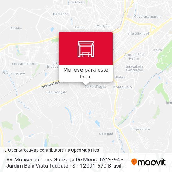 Av. Monsenhor Luís Gonzaga De Moura 622-794 - Jardim Bela Vista Taubaté - SP 12091-570 Brasil mapa