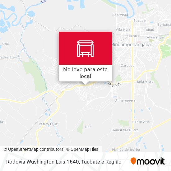 Rodovia Washington Luís 1640 mapa