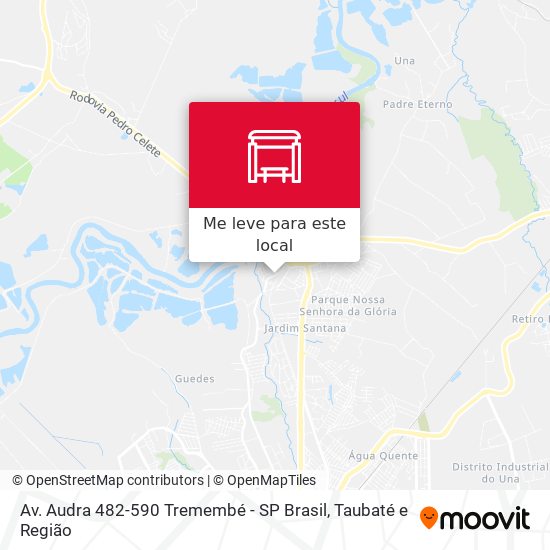 Av. Audra 482-590 Tremembé - SP Brasil mapa