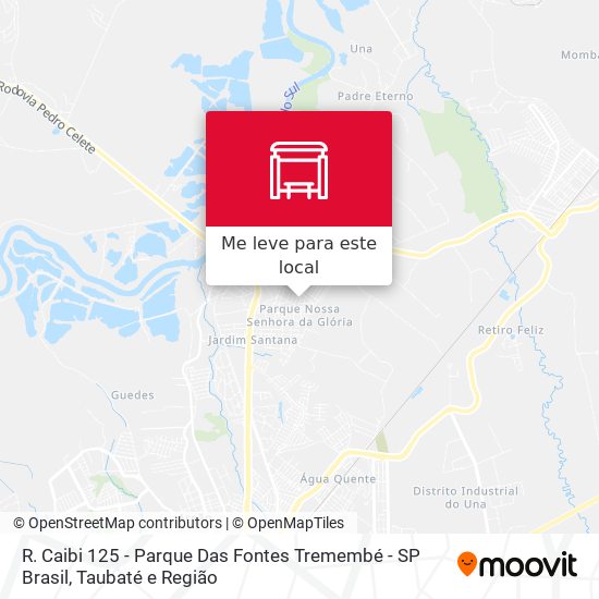 R. Caibi 125 - Parque Das Fontes Tremembé - SP Brasil mapa