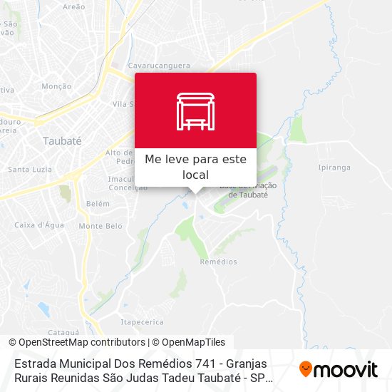 Estrada Municipal Dos Remédios 741 - Granjas Rurais Reunidas São Judas Tadeu Taubaté - SP Brasil mapa