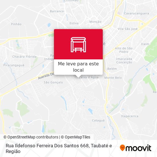 Rua Ildefonso Ferreira Dos Santos 668 mapa