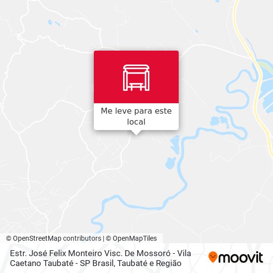 Estr. José Felix Monteiro Visc. De Mossoró - Vila Caetano Taubaté - SP Brasil mapa