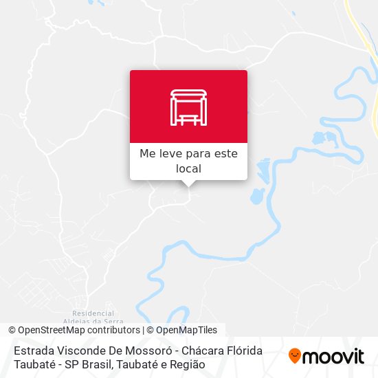 Estrada Visconde De Mossoró - Chácara Flórida Taubaté - SP Brasil mapa