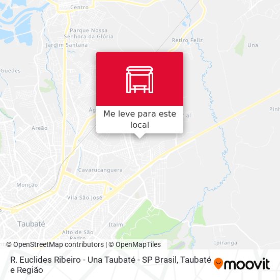 R. Euclides Ribeiro - Una Taubaté - SP Brasil mapa