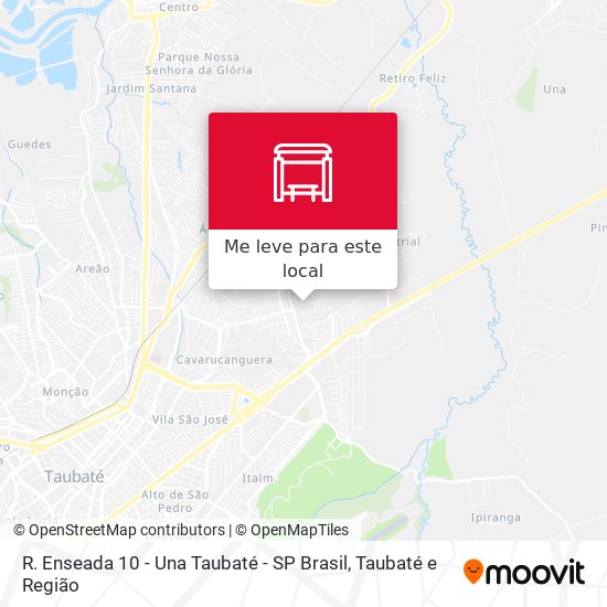 R. Enseada 10 - Una Taubaté - SP Brasil mapa