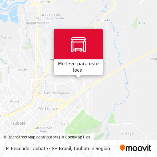 R. Enseada Taubaté - SP Brasil mapa