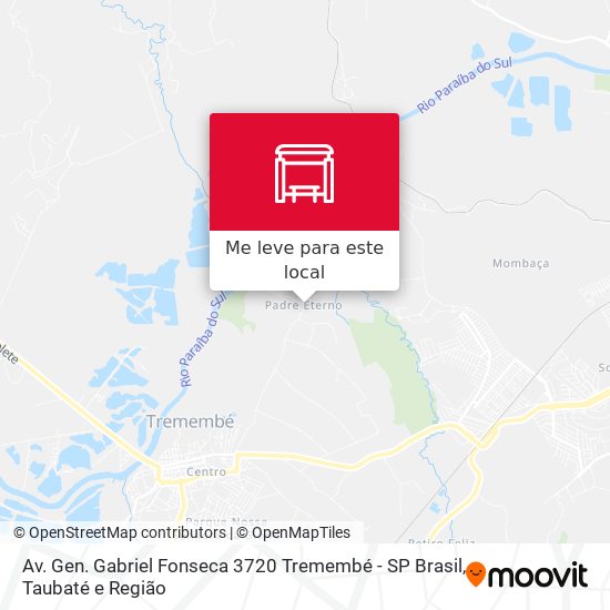 Av. Gen. Gabriel Fonseca 3720 Tremembé - SP Brasil mapa