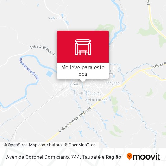 Avenida Coronel Domiciano, 744 mapa