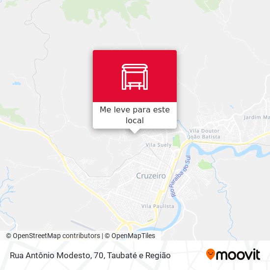 Rua Antônio Modesto, 70 mapa