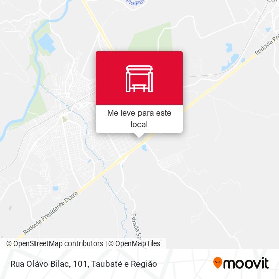 Rua Olávo Bilac, 101 mapa
