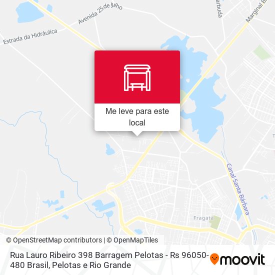 Rua Lauro Ribeiro 398 Barragem Pelotas - Rs 96050-480 Brasil mapa