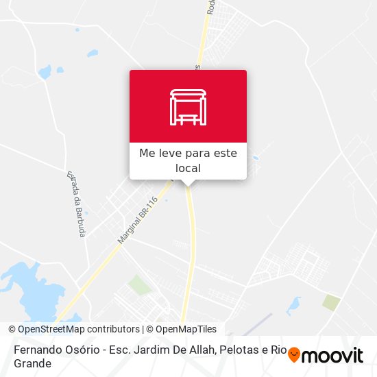 Fernando Osório - Esc. Jardim De Allah mapa